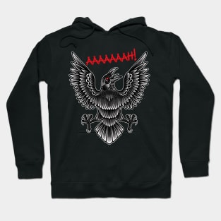 Black Raven Flying Hoodie